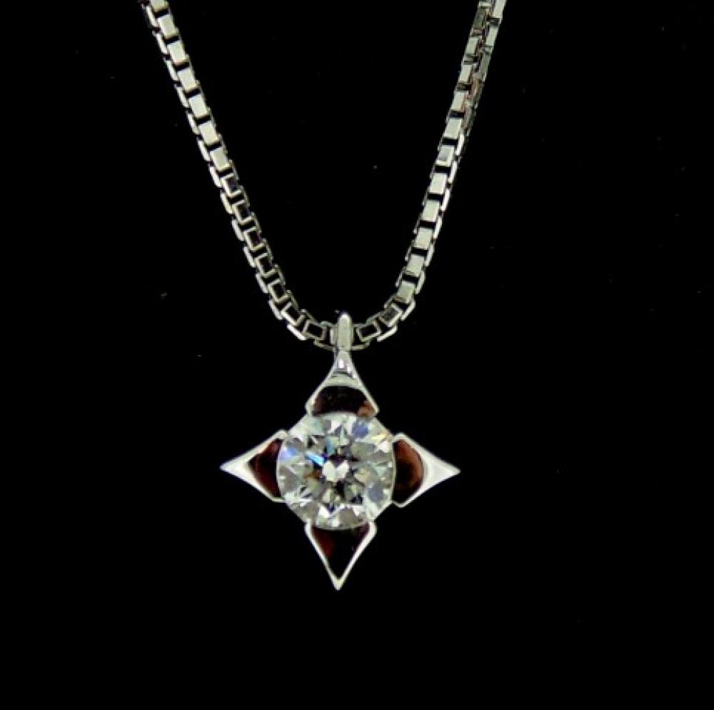Collana punto luce con Diamante ct 0.09 cod.1593MV